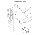 Whirlpool WRS325SDHB00 freezer liner parts diagram