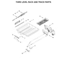 KitchenAid KDPM704KPS0 third level rack and track parts diagram