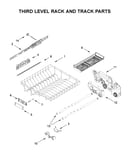 Third level rack and track parts