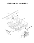 Upper rack and track parts