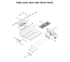 KitchenAid KDPM604KPS0 third level rack and track parts diagram