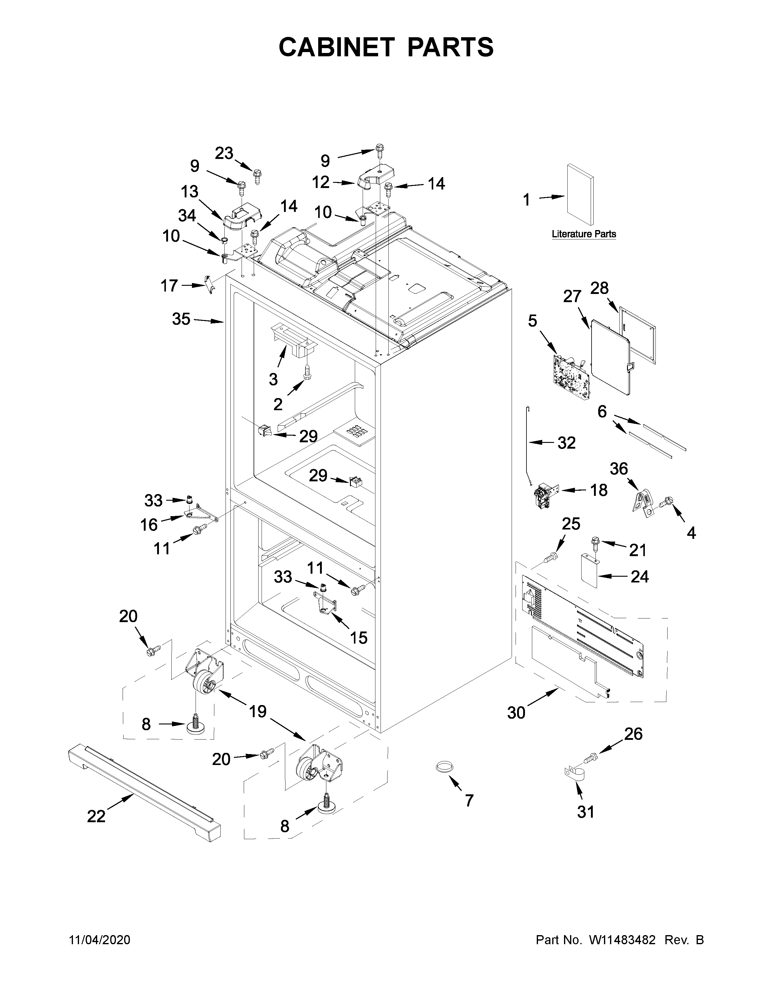 CABINET PARTS