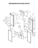 Refrigerator door parts
