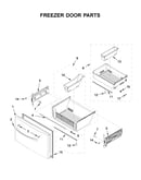 Freezer door parts