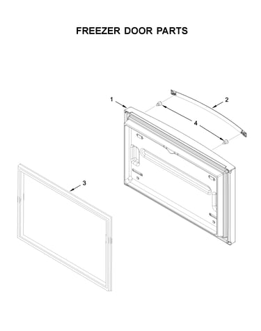Freezer door parts