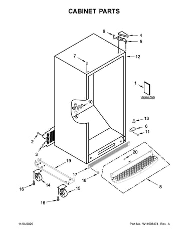 Cabinet parts