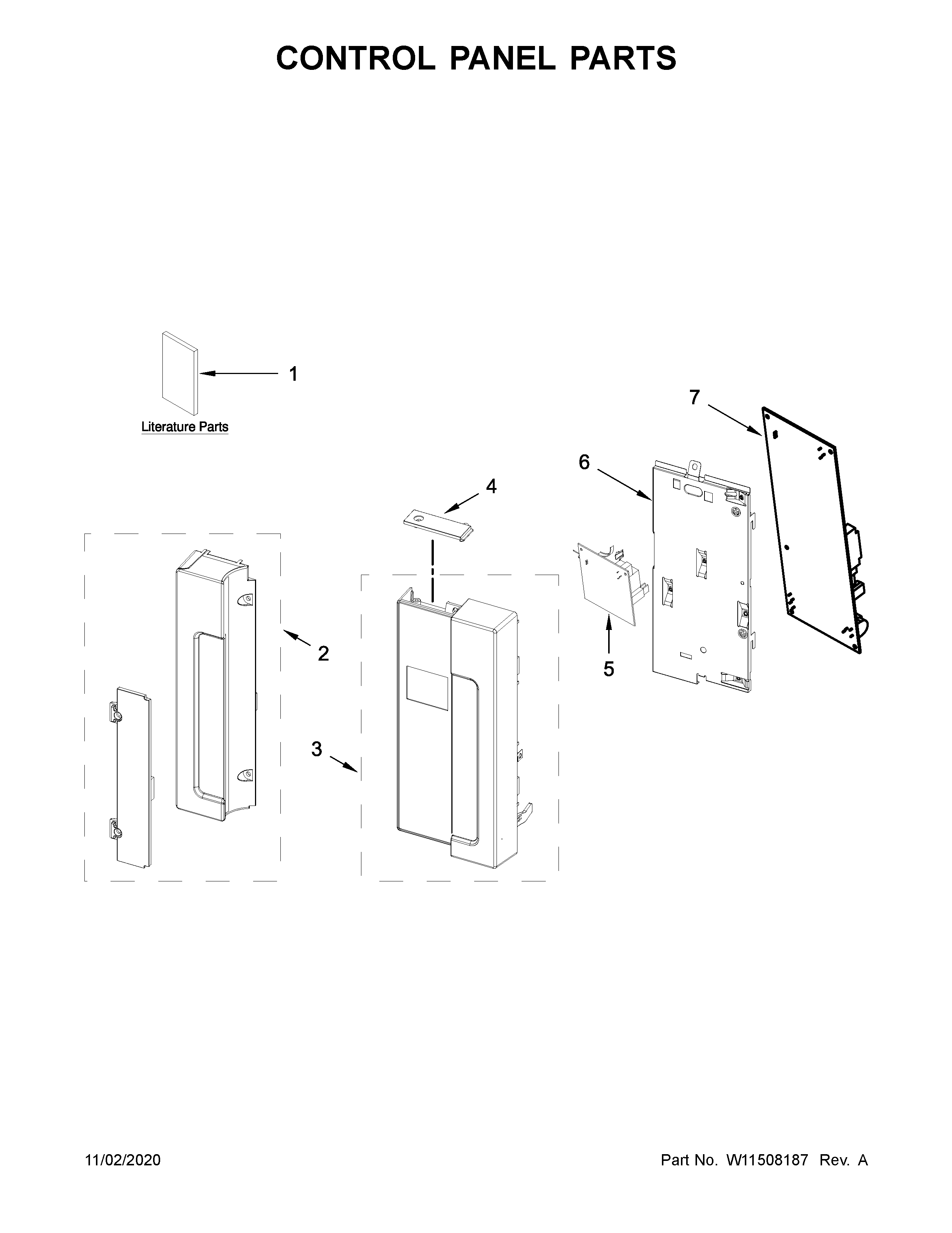 Control panel parts