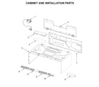 Whirlpool WML55011HB6 cabinet and installation parts diagram