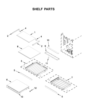 Shelf parts