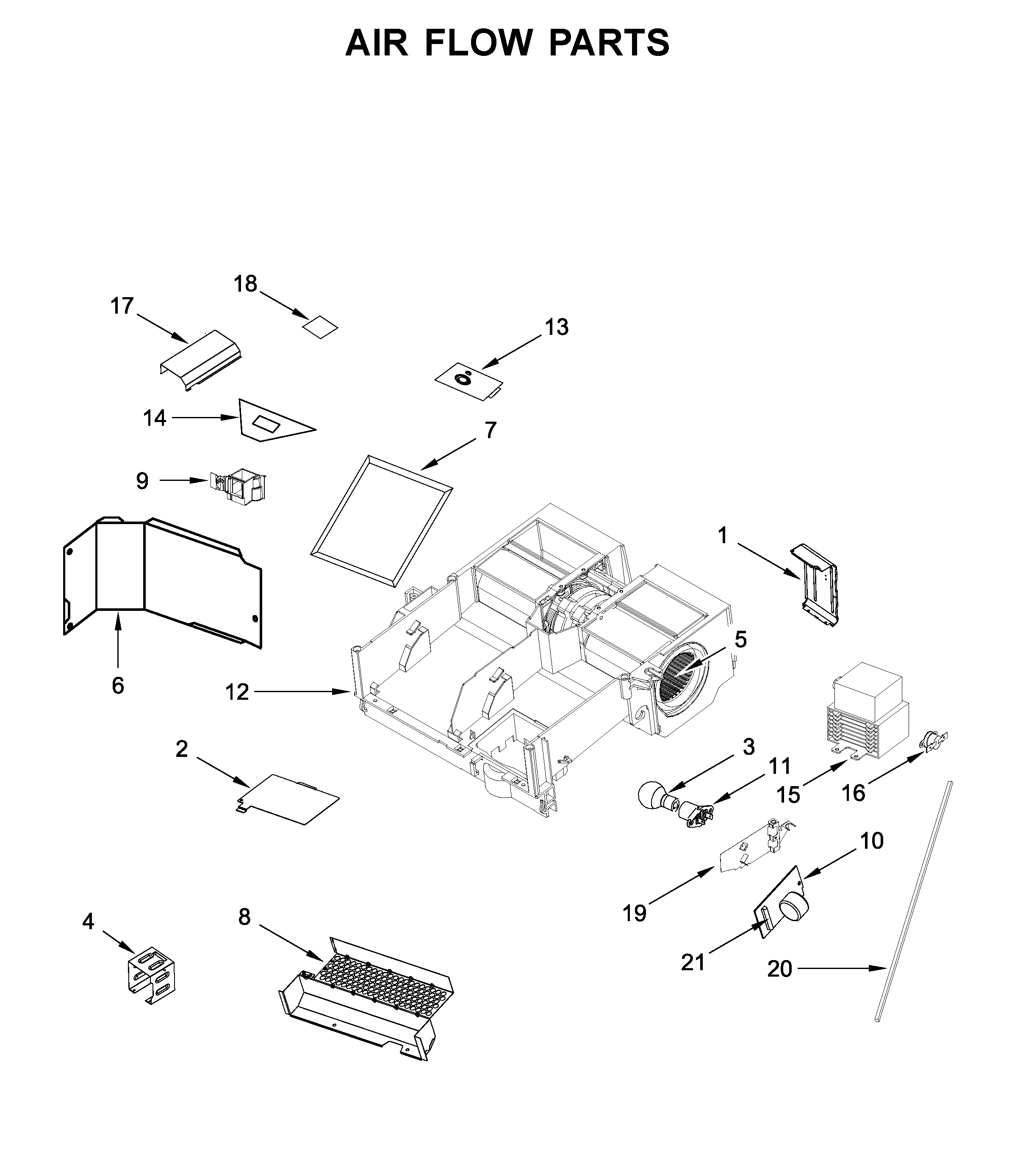 Air flow parts