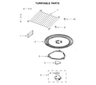 Whirlpool YWMH53521HW4 turntable parts diagram