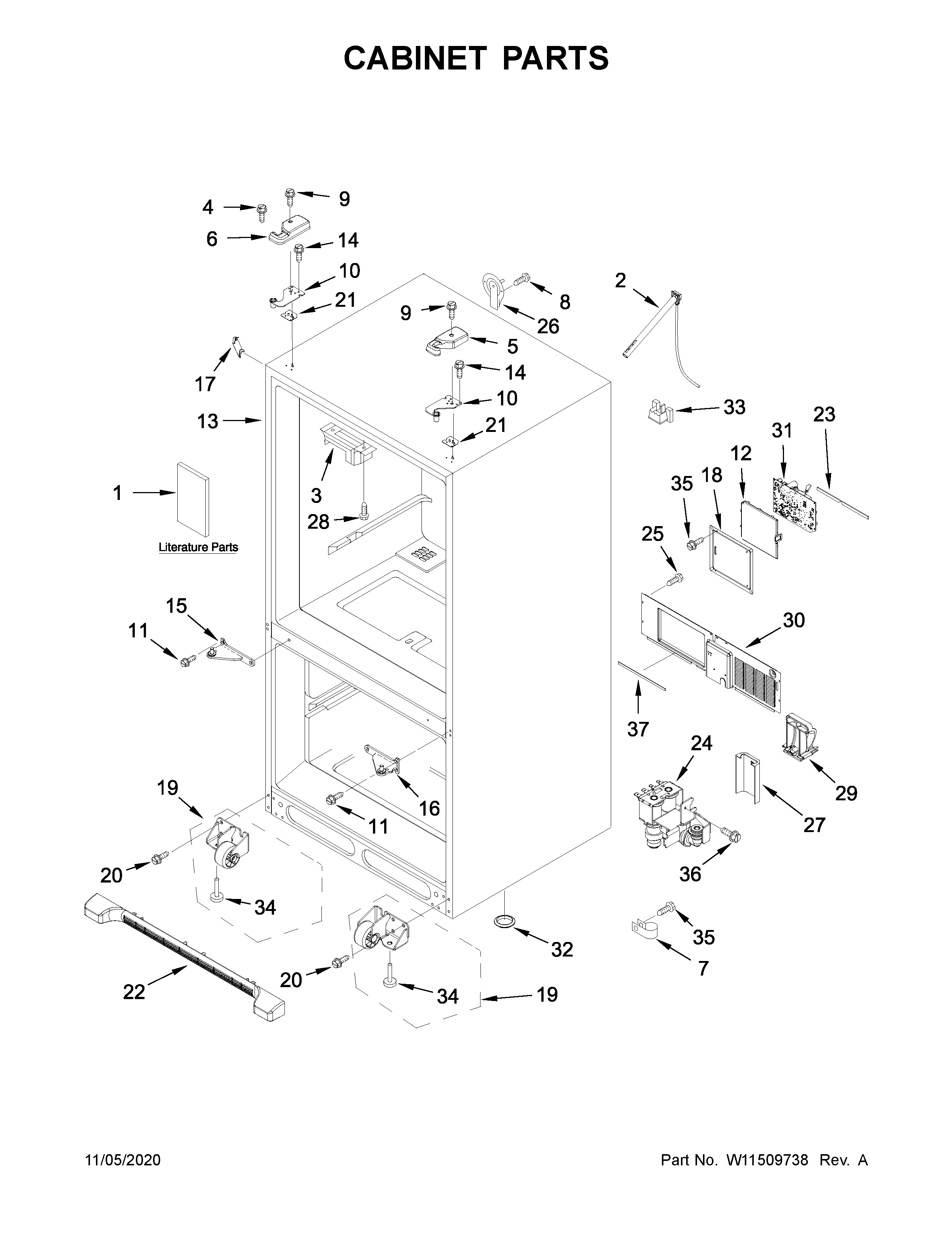 Cabinet parts
