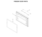 KitchenAid KRFF302ESS03 freezer door parts diagram