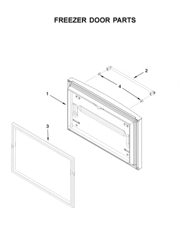 Freezer door parts