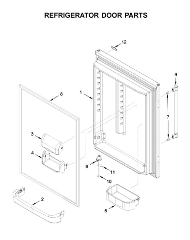 Refrigerator door parts