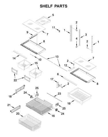 Shelf parts