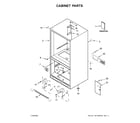 Amana ABB1924BRW02 cabinet parts diagram