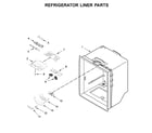 Amana ABB1924BRW02 refrigerator liner parts diagram