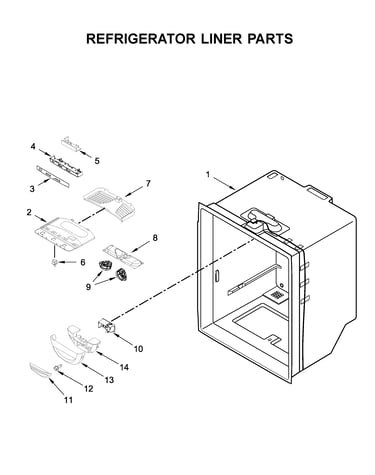 Refrigerator liner parts