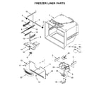 Amana ABB1924BRW02 freezer liner parts diagram
