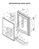Refrigerator door parts