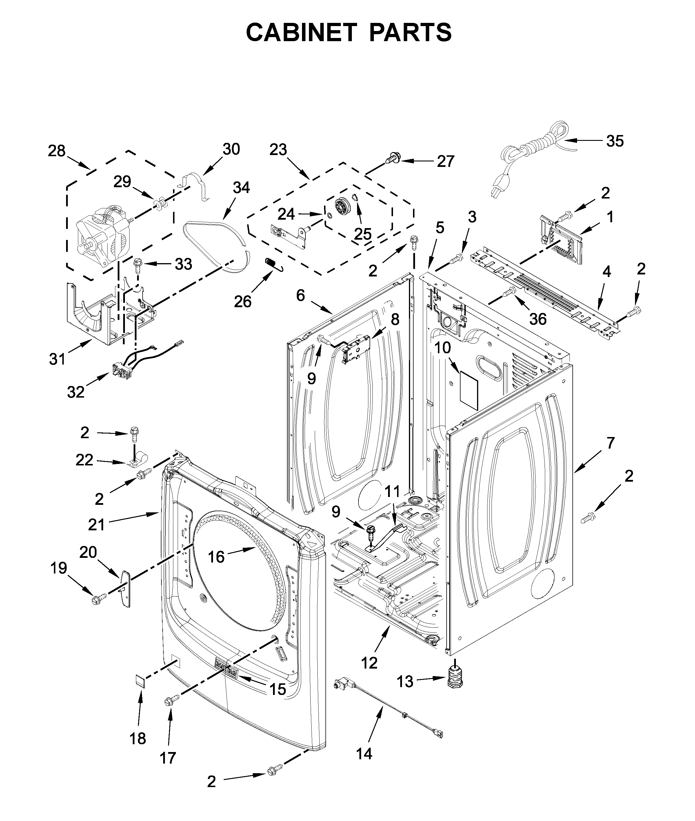 Cabinet parts