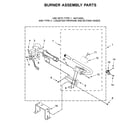 Maytag MGD5630HW2 burner assembly parts diagram