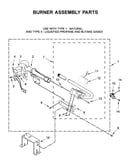 Burner assembly parts