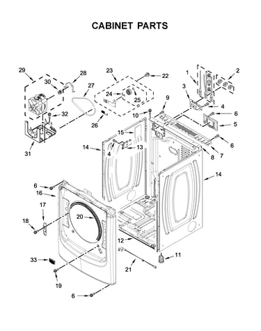 Cabinet parts