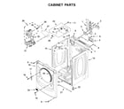 Maytag MED8630HC2 cabinet parts diagram