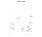 Amana AZF33X18DW04 cabinet parts diagram