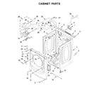 Amana NGD5800HW1 cabinet parts diagram