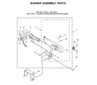 Amana NGD5800HW1 burner assembly parts diagram