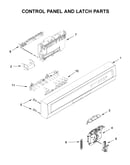 Control panel and latch parts