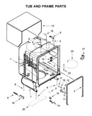 Tub and frame parts
