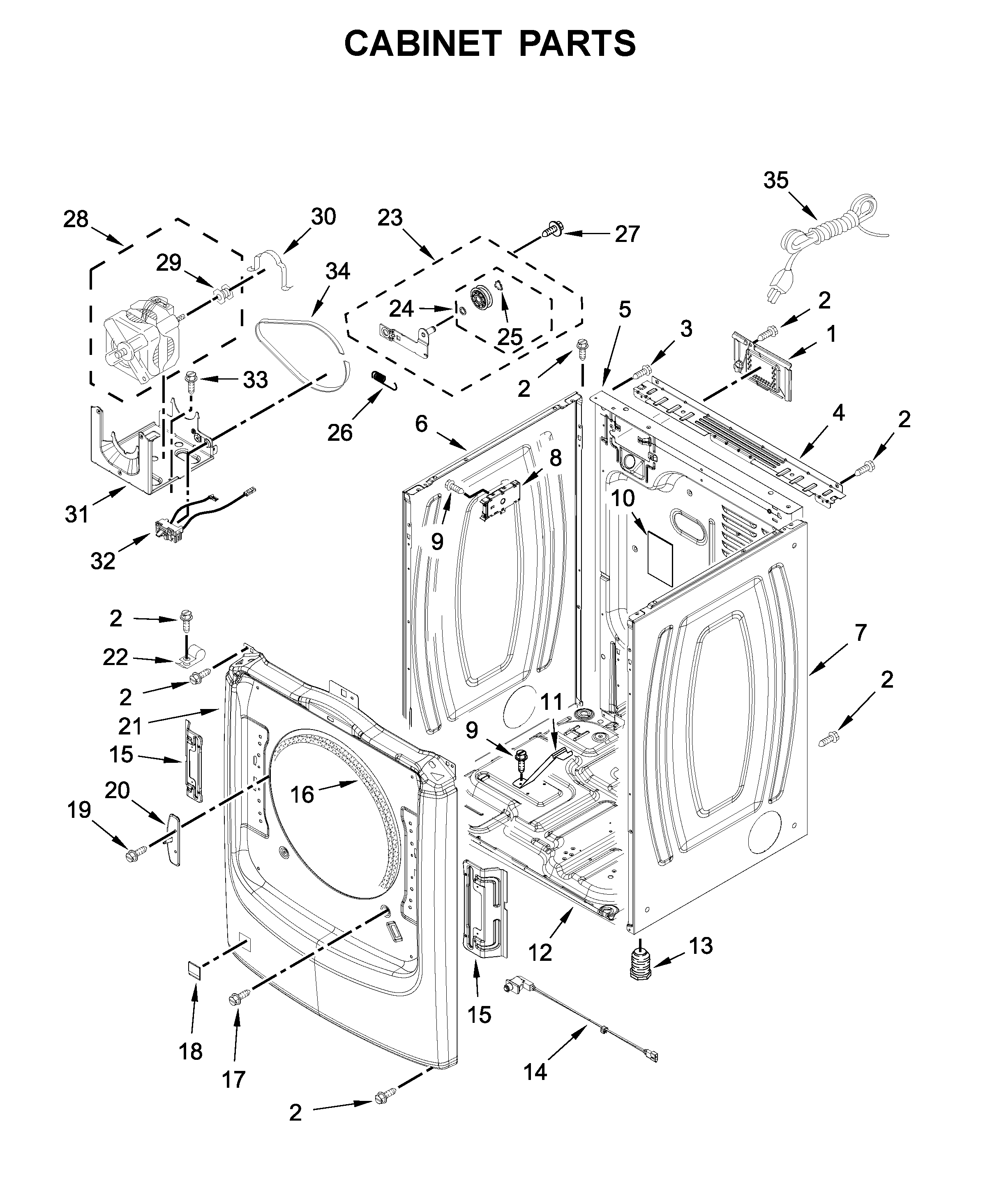Cabinet parts