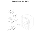 Whirlpool WRB322DMBM02 refrigerator liner parts diagram