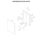 Whirlpool WRB322DMBB02 refrigerator door parts diagram