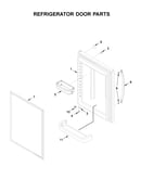 Refrigerator door parts