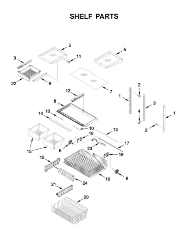 Shelf parts