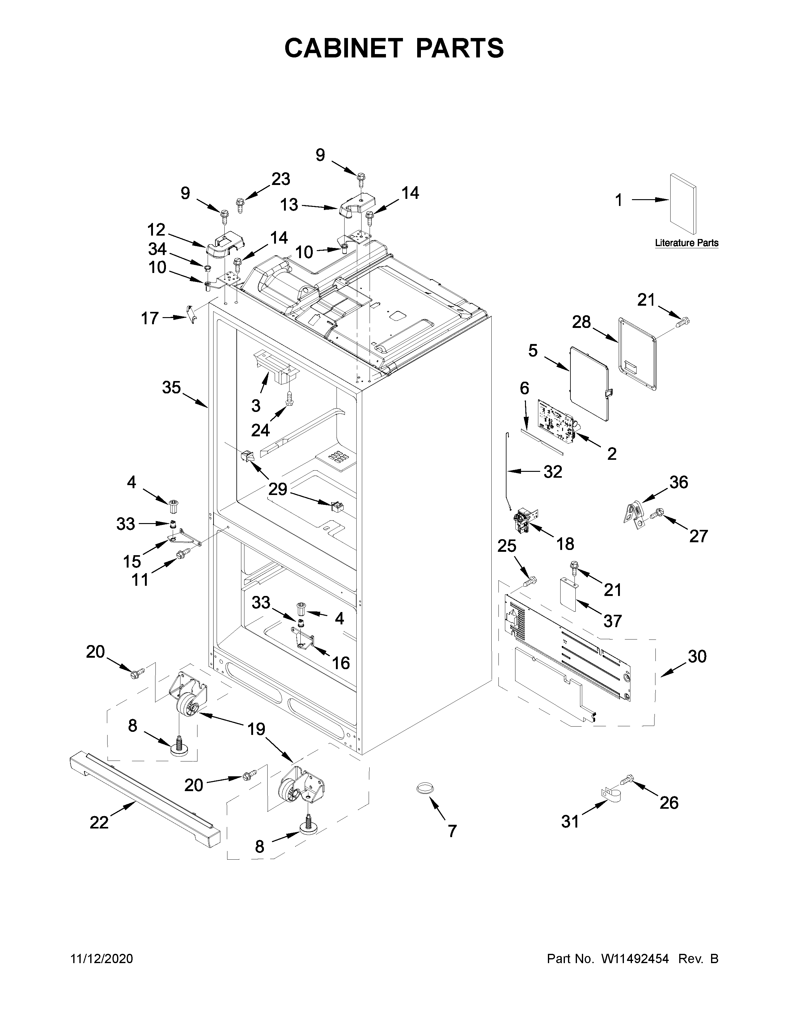Cabinet parts