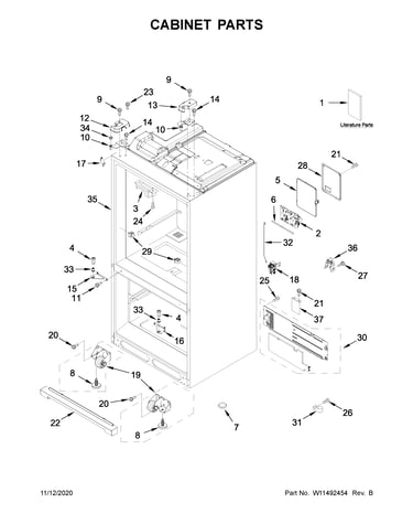 Cabinet parts