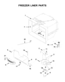 Freezer liner parts