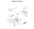 Whirlpool WRF767SDHV02 freezer door parts diagram
