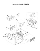 Freezer door parts