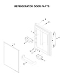 Refrigerator door parts