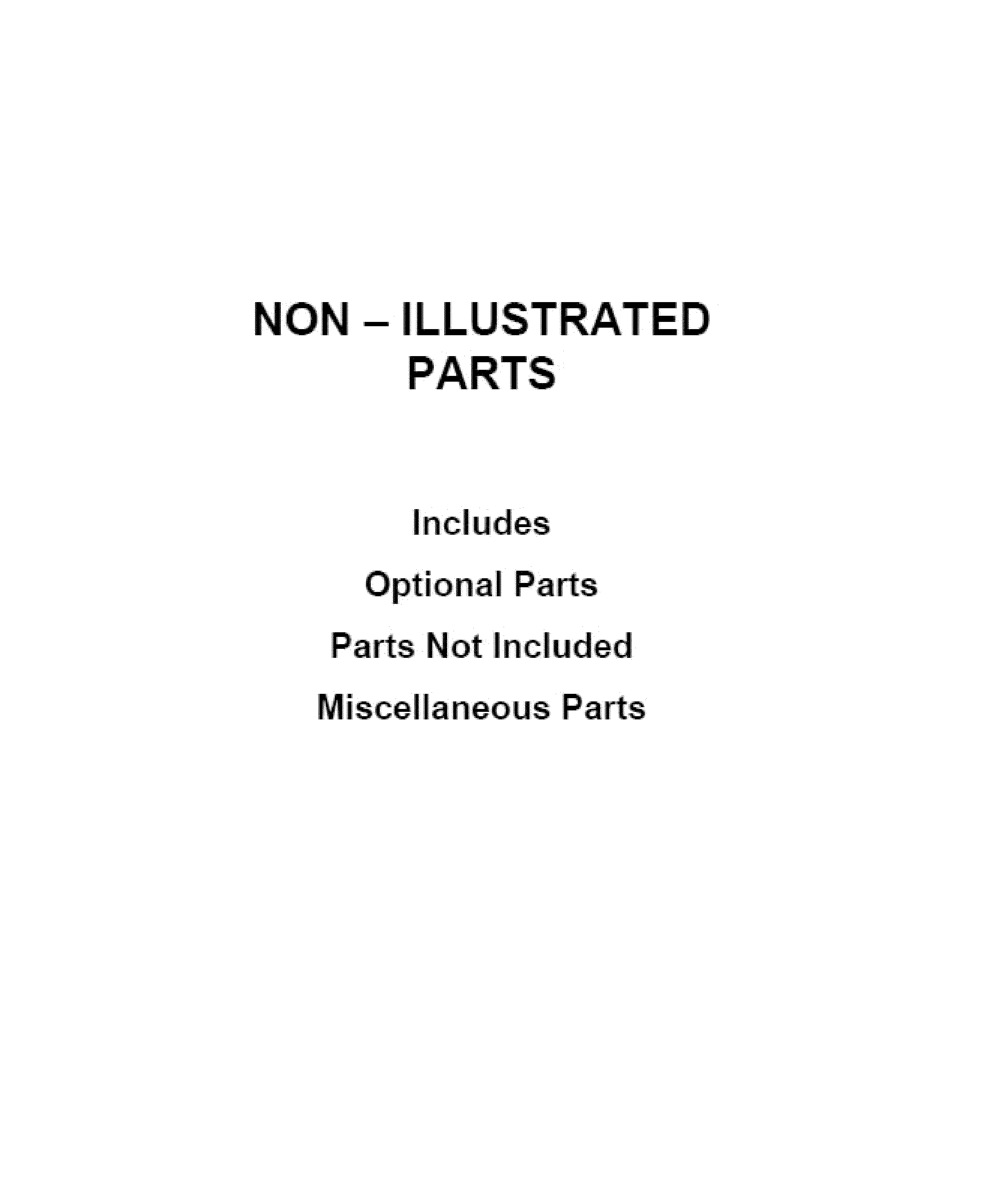 OPTIONAL PARTS