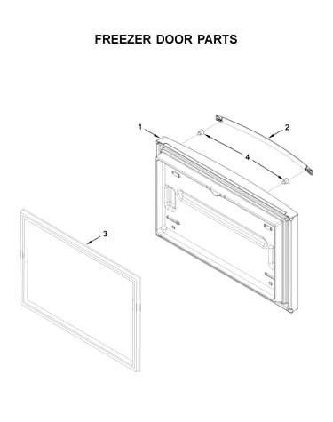 Freezer door parts