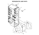 KitchenAid KRSC700HBS01 refrigerator liner parts diagram