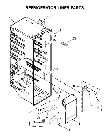 Refrigerator liner parts